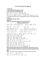 bài tập áp dụng hằng đẳng thức