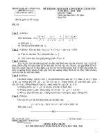 Bộ đề và hướng dẫn chấm học sinh giỏi môn toán lớp 8 năm 2015 tham khảo