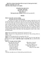 Bộ đề thi và đáp án tham khảo kiểm tra học kỳ II môn ngữ văn lớp 9