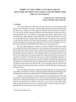 nghên cứu phát triển và ứng dụng một số công nghệ dò tìm thông minh cho các tàu cá