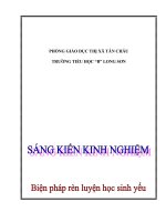 Tài liệu Sáng kiến kinh nghiệm - Biên pháp rèn luyện học sinh yếu