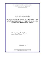 SKKN Sử dụng tư liệu Văn học trong một số bài Lịch sử Việt Nam lớp 12