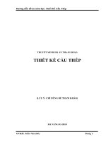 Hướng dẫn đồ án môn học Thiết Kế Cầu Thép