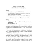 NHỮNG vấn đề sức KHỎE môi TRƯỜNG của xã hội HIỆN đại