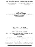 SKKN Đề tài  “Một số biện pháp để chuẩn bị tốt tâm thế cho trẻ 5 tuổi bước vào trường Tiểu học