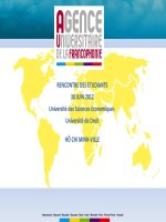 BÀI GIẢNG TIỀNG PHÁP  RENCONTRE DES ETUDIANTS