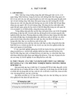 SKKN Rèn luyện kỹ năng tự tạo câu hỏi trắc nghiệm nhiều lựa chọn sau mỗi bài học sinh học 12