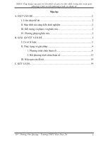 SKKN Ứng dụng của giá trị lớn nhất và giá trị nhỏ nhất trong bài toán giải phương trình và bất phương trình có tham số