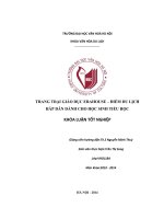 Trang trại giáo dục erahouse – điểm du lịch hấp dẫn dành cho học sinh tiểu học