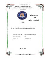 Đề tài truy vấn cơ sở dữ liệu quản lý bán sách