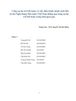 Công cụ dự trữ bắt buộc và việc điều hành chính sách tiền tệ của Ngân hàng Nhà nước Việt Nam thông qua công cụ dự trữ bắt buộc trong thời gian qua