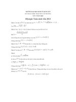 Đề thi olympic toán sinh viên trường đh kinh tế quốc dân