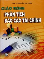 Giáo trình Phân tích báo cáo tài chính
