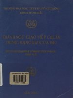 Thành ngữ giao tiếp chuẩn trong hàng hải của IMO