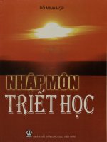 Giáo trình Nhập môn triết học