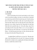 SKKN Một số bài tập bổ trợ kĩ thuật ném lựu đạn xa trúng đích cho học sinh lớp 11 Trường THPT Hậu Lộc 4