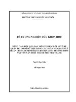 SKKN Nâng cao hiệu quả dạy môn Tin học lớp 12 về Hệ quản trị cơ sở dữ liệu Microsoft Access qua một số phần mềm dựng sẵn bằng Access tại trường THPT Nguyễn Văn Trỗi