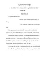 Tài liệu Một số kinh nghiệm giáo dục kỹ năng, hành vi đạo đức cho học sinh lớp 1