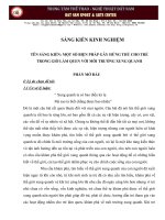 Tài liệu Sáng kiến kinh nghiệm Gây hứng thú cho trẻ làm quen với môi trường xunh quanh