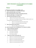 PHÂN TÍCH BÁO CÁO TÀI CHÍNH CTCP CƠ ĐIỆN LẠNH(chuan)