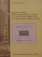 Phương pháp phân tích chất lượng và tính toán hiệu quả các hệ thống nhiệt lạnh