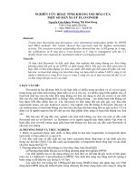 NGHIÊN cứu HOẠT TÍNH KHÁNG OXI hóa của một số dẫn XUẤT FLAVONOID