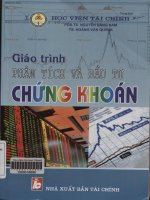 Giáo trình Phân tích và đầu tư chứng khoán