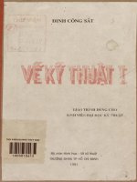 Vẽ kỹ thuật I. Giáo trình dùng cho sinh viên đại học kỹ thuật