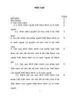 Đánh giá quy định hiện hành của pháp luật Việt Nam về vấn đề sở hữu nhà ở tại Việt Nam của người Việt Nam định cư ở nước ngoài