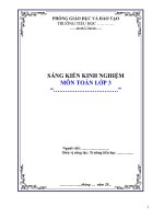 skkn đổi mới phương pháp dạy toán lớp 3