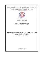 đồ án Xây dựng phần mềm quản lý thuyền viên cho công ty Vinic (2 sinh viên)