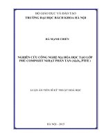 Nghiên cứu công nghệ mạ hoá học tạo lớp phủ compozit Ni-hạt phân tán (Al2O3,PTFE)