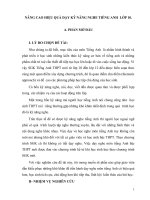 SKKN Nâng cao hiệu quả dạy kỹ năng nghe tiếng anh lớp 10