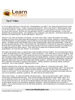 Tài liệu học tiếng anh phần 7 theo phong cách diều hâu ?