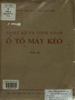 Thiết kế và tính toán ô tô máy kéo. Tập 3