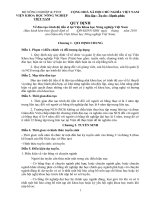 Quy định đào tạo trình độ tiến sĩ tại Viện Khoa học Nông nghiệp Việt Nam