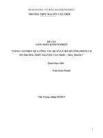 SKKN Nâng cao hiệu quả công tác quản lý hồ sơ Công đoàn cơ sở trường THPT Nguyễn Văn Trỗi – Nha Trang