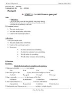 Giáo án bổ trợ tiếng anh lớp 9