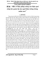 SKKN Đề tài  “Một số biện pháp nâng cao hiệu quả  công tác quản lý của người hiệu trưởng trường mầm non”.DOC