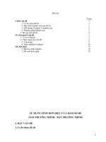 SKKN Sử dụng tính đơn điệu của hàm số để giải phương trình, bất phương trình