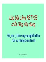 GIÁM  SAT THI CÔNG NGHIỆM THU NỀN MÓNG CÔNG TRÌNH CHÂU NGỌC ẨN