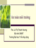 Slide bài giảng   an toàn môi trường