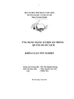 Ứng dụng mạng xã hội ảo trong quảng bá du lịch