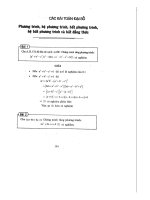 Phương trình, hệ phương trình, bất phương trình, hệ phương trình và bất đẳng thức