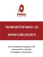 NHẬN ĐỊNH TÌNH HÌNH VĨ MÔ  NĂM 2011