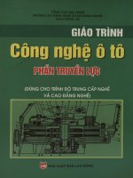 Giáo trình công nghệ ô tô. Phần truyền lực