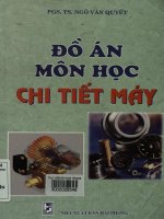 Đồ án môn học Chi tiết máy - Dùng cho sinh viên các trường ĐH và CĐ kỹ thuật