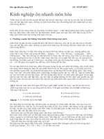 Kinh nghiệm ôn nhanh môn hóa học