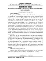 SKKN Một số biện pháp chỉ đạo đổi mới phương pháp dạy học môn Toán lớp 1