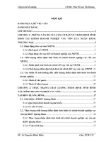 Giải pháp nâng cao chất lượng thẩm định tình hình tài chính doanh nghiệp vay vốn tại Ngân hàng TMCP Đầu tư & Phát triển Việt Nam – Chi nhánh Quảng Bình